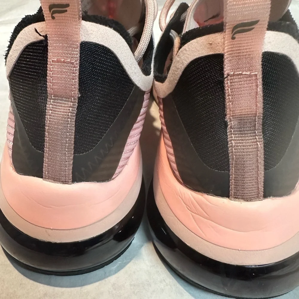 Fabletics Pink and Black Sneakers with Air Cushioning